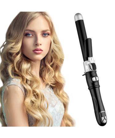 Hair Curling Wands Auto Curling Irons Automatic Hair Curler 28mm Curl 1.1inch Curl Hair Waving Iron Hair Styling Iron Hair Crimper Hair Waver 30s Instant Heat Wand 110-240v (1.1"/28mm Curl, Black) 1.1inch/28mm Curl Black