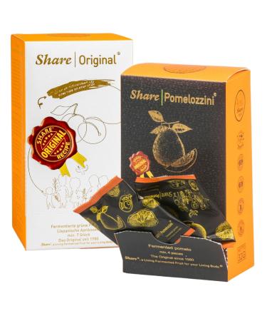 Share Original plums 110 g 7 pieces and Pomelozzini 32 g 4 pieces