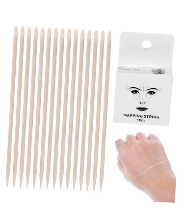 FOYTOKI 1 set string Drawing Eyebrow Sticks Line with Portable Women Thread Supply Facial Beauty Mapping