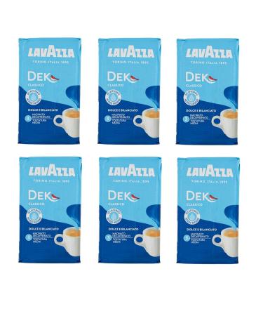 Lavazza Lavazza Set of 6 Italian Ground Caffeine Free Coffee 250g