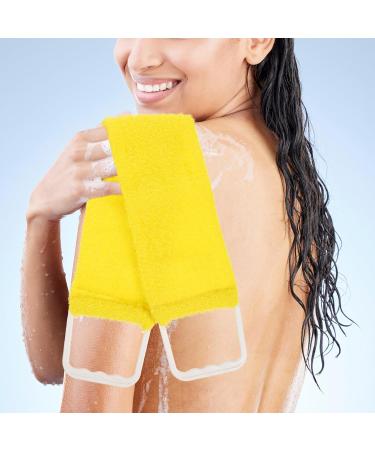 Massage Bath Towel Back Scrubber - Men's Bath Body Brush for Ultimate Relaxation - Buy Online on GoSupps.com