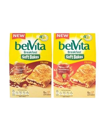belVita Belvita Breakfast 250g Soft Bakes Chocolate & Strawberry Pastries - Pack of 2