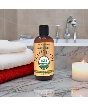 PRIME NATURAL Oil Pulling with Organic Coconut & Organic Peppermint Oil 8oz | Cocomint | Natural Oral Care & Teeth Whitening | Alcohol Free Mouthwash Freshens Breath Healthier Teeth & Gums - Buy Online on GoSupps.com