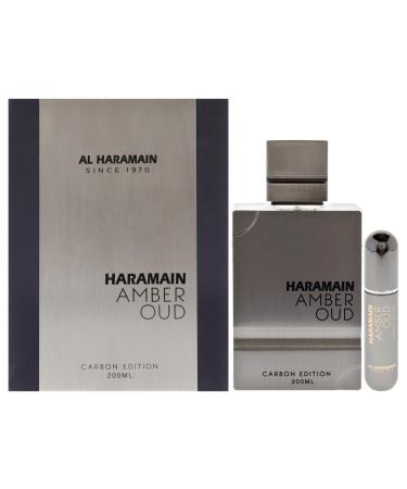 Al Haramain Amber Oud Carbon Edition - Cologne for Men - Long Lasting Perfume for Men - Arabian Perfume - Men's Cologne - Oud Perfume - 6.7 oz 6.7 Fl Oz (Pack of 1)