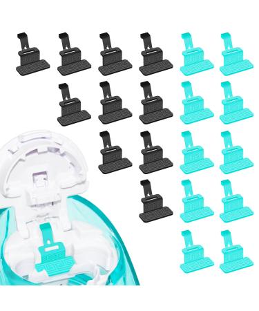 FireAnt Reusable Silicone Salt Pods Refills for Navage Nasal Care Substitute for Navage Salt Pods Refills Silicone Pads Replacement Accessories for Saltpods Capsules (20 Pack - Black 10 + Blue 10) Black 10 Pack + Blue 10 Pack