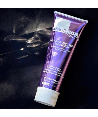 BeautyFit BeautyBum Nighttime Anti-Aging Body Lotion - Muscle Recovery Skin Moisturizer Dimples Minimizer Lavender Dream - 8 oz | International Shipping - Buy Online on GoSupps.com