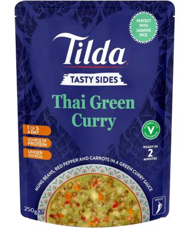 Tilda Tasty Sides Thai Green Curry Pulses and Vegetables 250g - Buy Online on GoSupps.com