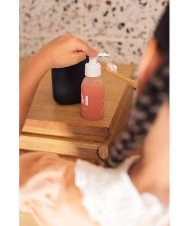 WhatMatters What Matters Organic and natural childrens toothpaste soothing and protective strawberry flavor refillable glass bottle 90 ml - Buy Online on GoSupps.com