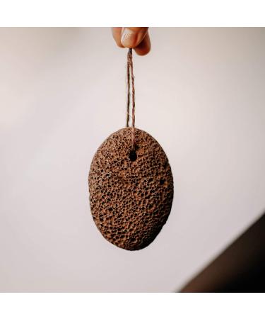 Buy Croll & Denecke Genuine Dark Volcanic Pumice Stone with Cord - Eco-Friendly Exfoliation Tool for Flawless Skin - International Shipping Available - Buy Online on GoSupps.com