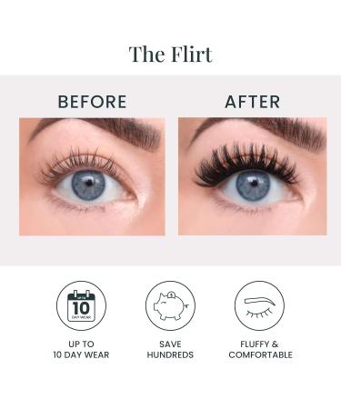 DIY Lash Extensions - The Flirt Lashes | Salon Quality Home Eyelash Kit | Natural False Lashes - 6 Sets - International Shipping - Buy Online on GoSupps.com