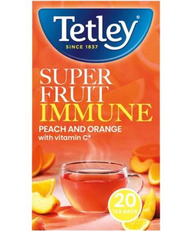 Tea Bundle Consisting of Tetley Super Fruit Tea Mixed Bundle - Peach & Orange Summer Berry Strawberry & Raspberry Blueberry & Raspberry 20 Per Pack (4 Pack) - Buy Online on GoSupps.com