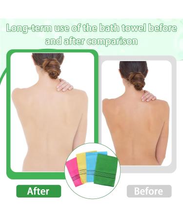 Wllhyf Korean Peeling Gloves - 12 Pieces | Colorful Reusable Bathing Towels for Deep Cleaning & Exfoliating Dead Skin Cells - Buy Online on GoSupps.com