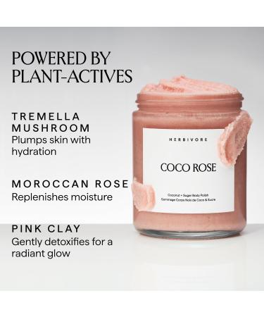 HERBIVORE Coco Rose Coconut Oil Body Polish | Exfoliating Body Scrub with Shea Butter | Smooths & Softens Skin Plant-Based Vegan for All Skin Types 2-pack (237 mL / 8 Ounce) - Buy Online on GoSupps.com