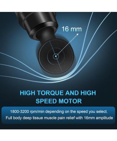 Buy Premium Massage Gun | 30 Speed Percussion Massager with LCD Touchscreen & 10 Heads for Ultimate Muscle Relaxation | International Shipping Available - Buy Online on GoSupps.com
