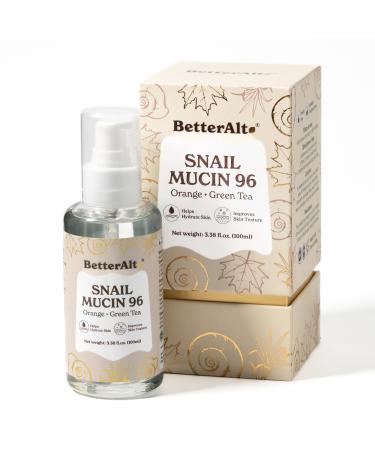 BetterAlt Snail Mucin 96 Serum | With Green Tea & Orange | Helps Hydrate & Lock in Moisture | Topical Product - 100 ml