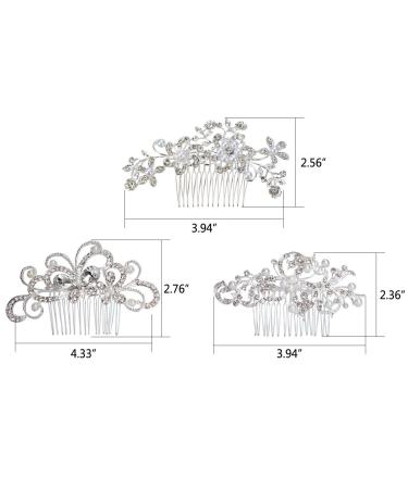 MOAMUN 23 PCS Wedding Hair Comb Bridal Accessories - Crystal Pearl Hair Pins for Brides & Bridesmaids - Buy Online on GoSupps.com