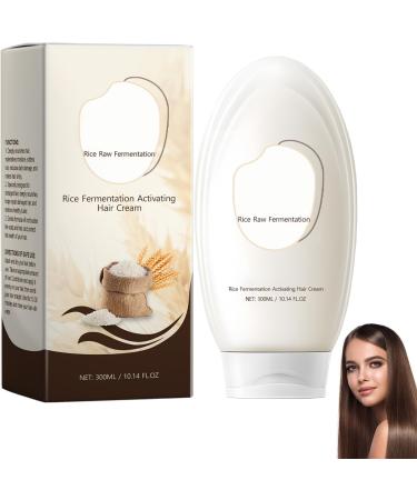 Rice Fermentation Essence Hair Cream Rice Fermentation Activating Hair Cream Rices Raw Fermentations Hairs Creams Rices Essence Moisturizing Hairs Mask (1pcs)