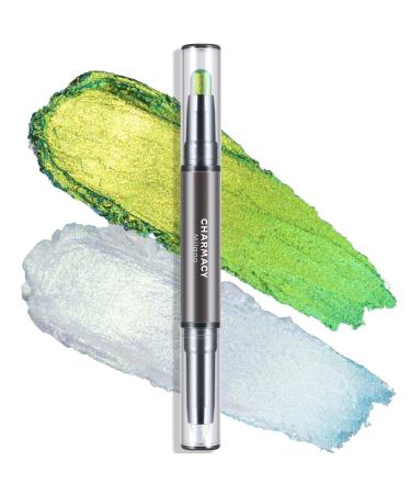 CHARMACY Multichrome 2 in 1 Cream Eyeshadow Stick  Waterproof Eye Brightener Highlighter Stick Makeup  High Pigmented  Smudge-Proof  Vegan & Cruelty-Free (906)