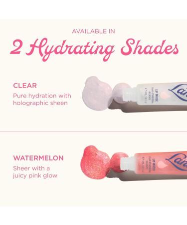 Lanolips Lanolin Lip Water Watermelon - Clear Gloss Serum - Hyaluronic Acid Lip Balm and Shimmer for a Hydrated Glow - Lanolin Oil Moisturizer for Dry Cracked Skin (10ml / 0.34 fl oz) - Buy Online on GoSupps.com