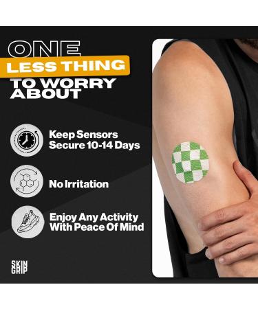 Skin Grip Adhesive Patches for Dexcom G7 & Stelo CGM | Waterproof Sweatproof & Secure Continuous Glucose Monitor Cover | 20 Pack Classic - 10-15 Days Durability - Buy Online on GoSupps.com