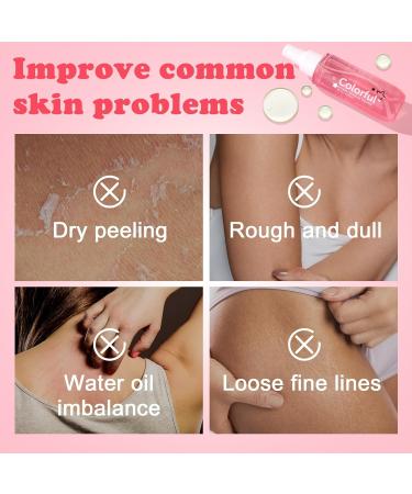 Nourishing Skin Essence Oil Half Botanical Extracts Locks Moisture Smooths Dryness Half Plant Essence Water Deep Hydration Firms Skin. Classic Rose Scent. - Buy Online on GoSupps.com