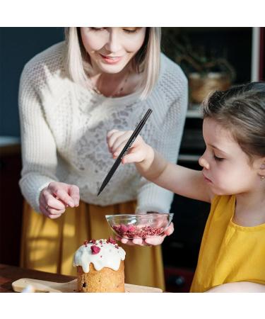 Kichvoe Black and Brown Edible Markers - Dual Head Food Coloring Pens for Fondant Biscuit Decoration (2pcs) - Buy Online on GoSupps.com