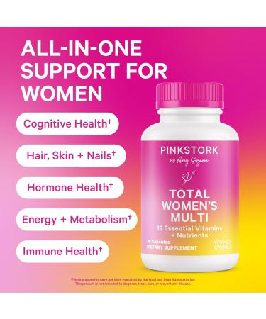 Pink Stork Magnesium Glycinate and Women's Multivitamin Bundle - Magnesium Supplement for Women Calm Mood Hair Skin and Nails - Buy Online on GoSupps.com