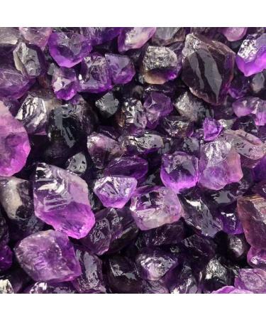 10pc Natural Rough Stone Amethyst Unpolished Crystal Quartz Tumbled Stone 8g-15g ERBDRGAZ - Buy Online on GoSupps.com