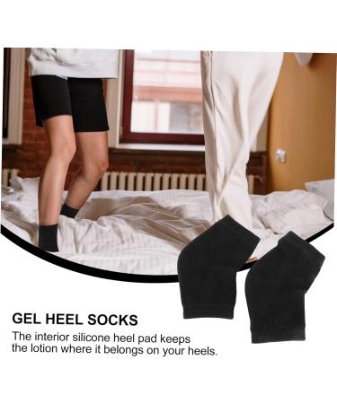 Healeved 2 Pairs Gel Heel Socks Moisturizing Feet Sock Sleep Spa Socks Heel Repair Socks Cracked Heel Socks Sunglasses Strap Moisturizing Heel Socks Non-Slip Cotton Men and Women Foot Socks 16.5x10x0.8cm - Buy Online on GoSupps.com