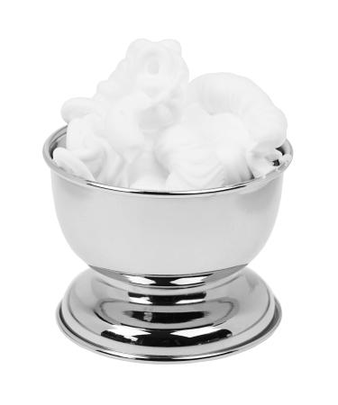 Fantasia Shaving Bowl with Base - Silver Metal 7cm Height 9cm Diameter | International Shipping Available - Buy Online on GoSupps.com