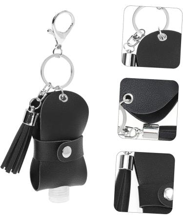 Housoutil Perfume Bottle Set Bottle Holder Keychain Portable Liquid Container Refillable Containers Travel Key Fob Bottle Cover Keyring Outdoor Bottle Rack Zinc Alloy 10x4.3cm Black - Buy Online on GoSupps.com
