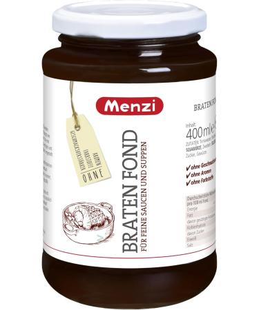 Menzi Roasted stock with a full-bodied spicy taste (400 ml glass) + usy block - Buy Online on GoSupps.com