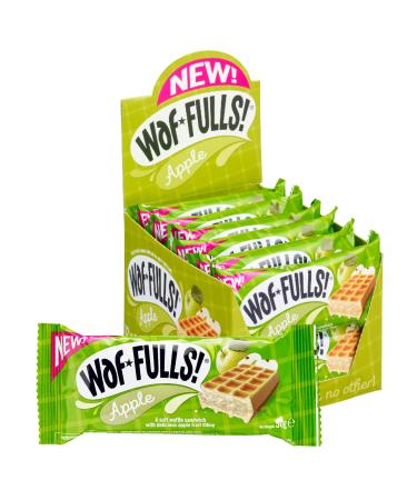WafFULLS! WafFULLS! Apple Waffles (12 x 50g) Ready-to-eat sweet snack for children and adults Individually wrapped apple snack bars Christmas gifts