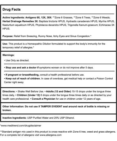 PROGENA Allergena Zone 6 - 1oz | Natural Allergy Relief - Buy Online on GoSupps.com