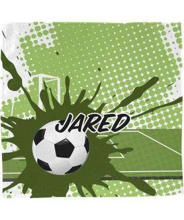 Personalized Soccer Washcloth - Customizable Design | YouCustomizeIt - Perfect Gift for Soccer Fans - Buy Online on GoSupps.com
