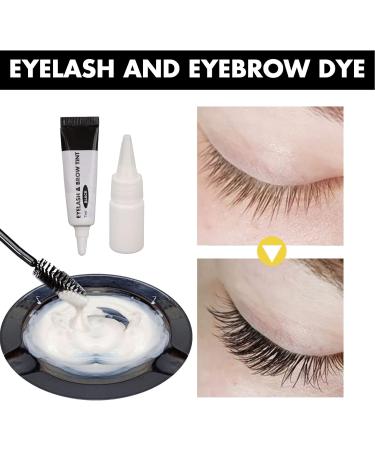 Feya Waterproof Sweatproof Lasting Eyebrow Eyelash Dye Kit for Beauty Salon Black - Buy Online on GoSupps.com
