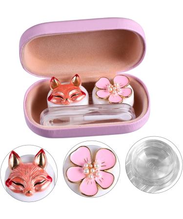 Lurrose Colored Contact Lens Container Kit - Travel Hard Glasses Case & Eye Care Set (9.5x5.5cm Pink) - Perfect Lens Protection & Cleaning Accessories - Buy Online on GoSupps.com