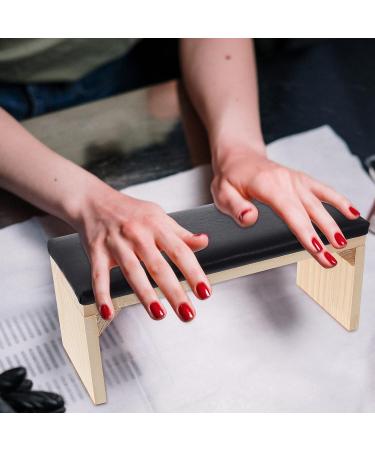 Beaupretty PU Leather Nail Arm Rest Cushion for Salon Technicians - Black - Buy Online on GoSupps.com