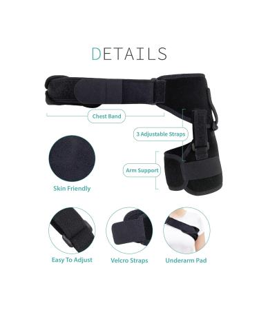Sana-Vita Shoulder Arm Stabilizer Support Brace | Relief for Shoulder Pain & Dislocation - International Shipping Available - Buy Online on GoSupps.com