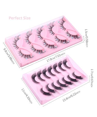 24 Pairs Handmade False Eyelashes | Wispy Fluffy Cat Eyelashes - Versatile Styles & Ultra-Comfortable for Everyday Glam - Buy Online on GoSupps.com
