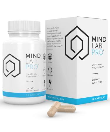 Mind Lab Pro Universal Nootropic Brain Booster Supplement for Focus, Memory, Clarity, Energy - 60 Capsules - Plant-Based, Naturally Sourced Memory Vitamins for Better Brain Health