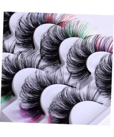 MAGICLULU 21 Pairs Colored False Eyelashes Faux Lashes Fluffy Colored Lashes Glitter Color Lashes Festival Colored Lashes Fake Lashes Wispy Lashes Extend Dense Imitation - Buy Online on GoSupps.com