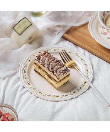 Serving Plates Ceramic Vintage Rose Dinner Plate Kitchen Tableware Salad Plate Steak Plate Fruit Deep Dish Dinner Plate Large Dinner Plate for Kitchen Hotel Restaurant for Appetizer Dinner and Desse - Buy Online on GoSupps.com