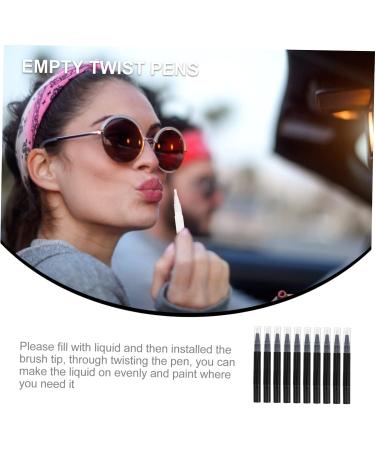 FRCOLOR 20 Pi ces Stylo Twist Pour Vernis Ongles Tubes De Brillant L vres Tube De Liquide De Croissance Des Cils Stylo Huile Pour Cuticules Vide Recharge Se R concilier Plastique Noirx2pcs 12.6x1.2cmx2pcs - Buy Online on GoSupps.com