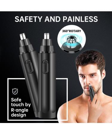 Buy Professional USB Rechargeable Ear and Nose Hair Trimmer - IPX7 Waterproof Painless Easy to Clean | Gold Edition - Buy Online on GoSupps.com