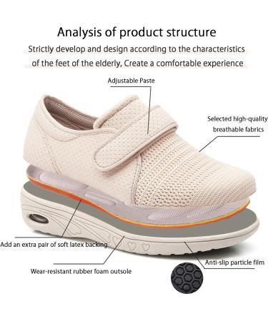 TDHLW Diabetic Shoes for Women Men - Orthopedic Air Cushion Slip-On Walking Shoes for Swollen Feet - Comfortable Orthopaedic Diabetic Slippers - Adjustable and Wide Fit - 4.5 G - Buy Online on GoSupps.com