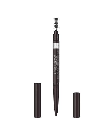 Rimmel Brow This Way Fill & Sculpt Eyebrow Definer  Soft Black Soft Black 1 Count (Pack of 1)