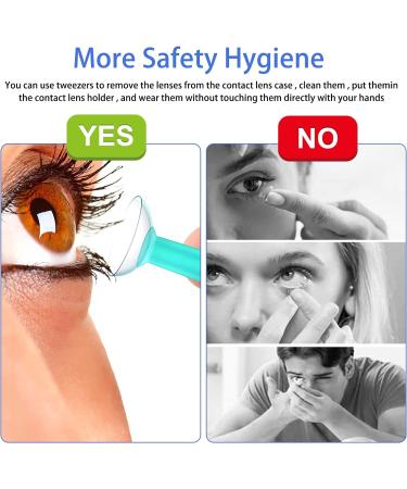 Luokeily 4 Pieces Silicone Contact Lens Inserter Daily Hard and Soft Contact Lens Remover Tools Contact Lenes Suction Holderwith Storage Case for Home Travel 4 Colors - Buy Online on GoSupps.com