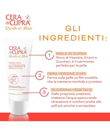 Cera di Cupra Hand Cream 75ml - Nourishing & Hydrating Daily Care Made in Italy Dermatologically Tested - Buy Online on GoSupps.com