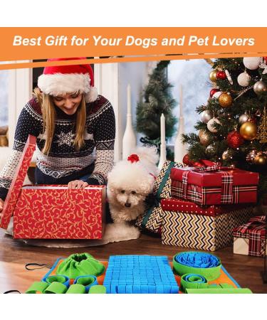 Vivifying Snuffle Mat for Dogs - Interactive Feeding Game for Mental Stimulation and Natural Foraging Skills | Slow Eating Mat in Blue/Green/Orange - Buy Online on GoSupps.com